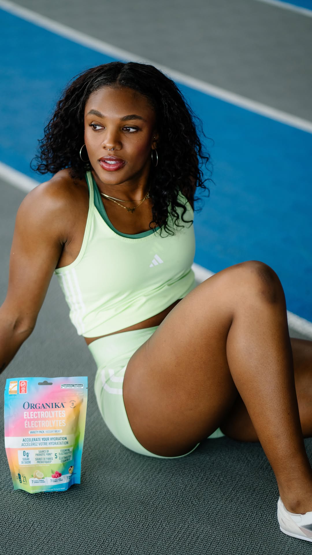 Mariam Abdul-Rashid modeling athletic wear